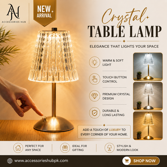 Elegant Crystal Table Lamp