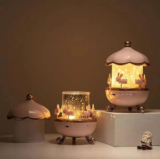 Rotating Rabbit Night Light